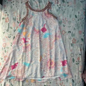 Esley Geometric Blouse/Mini Dress M Tumblr Indie Retro Y2k Festival Kidcore Boho